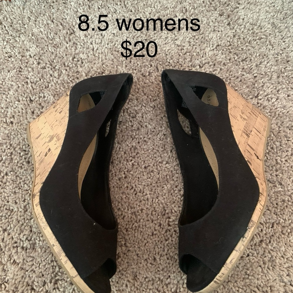 Open toe wedges